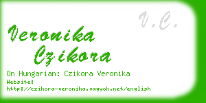 veronika czikora business card